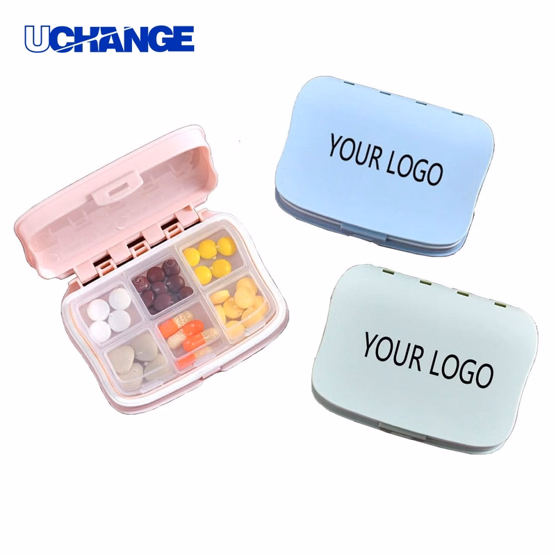 6-Compartment Pill Box Organizer for Daily Use