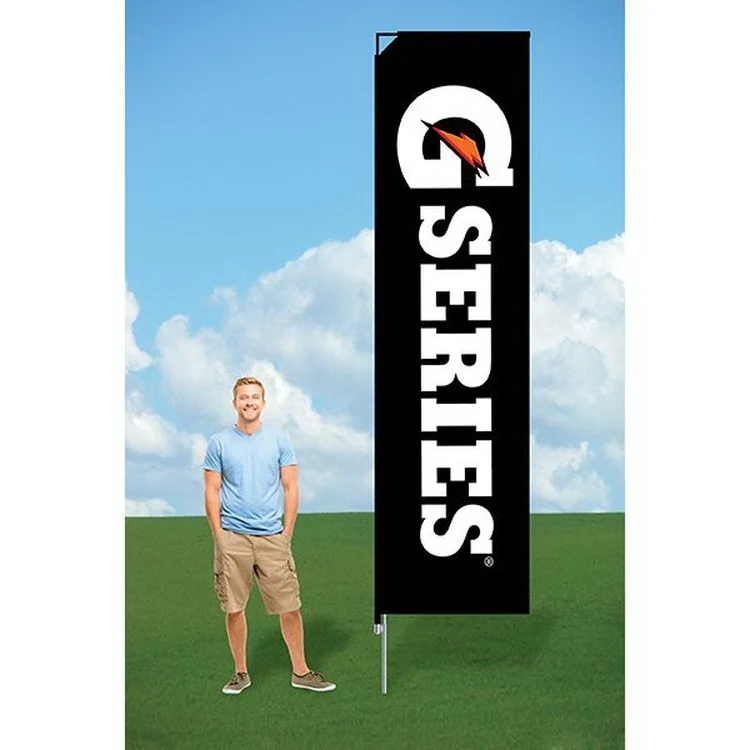 9ft Customized Flag with Ground Stake-Double 1