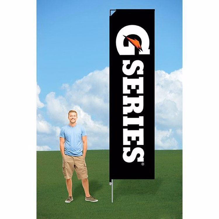 9ft Customized Flag with Ground Stake-Double