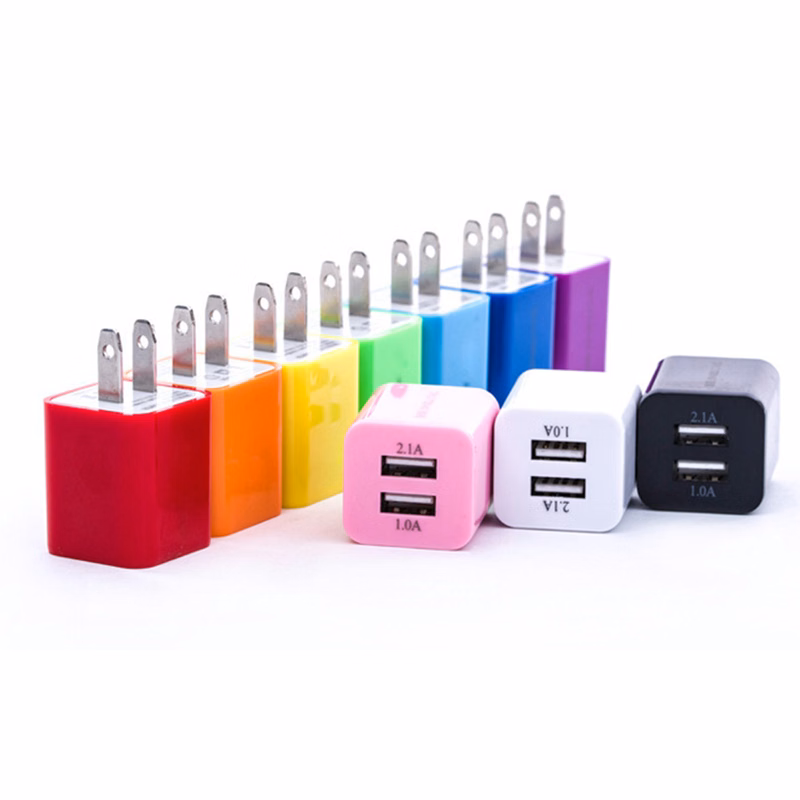 Dual Port USB Cube Power Adapter