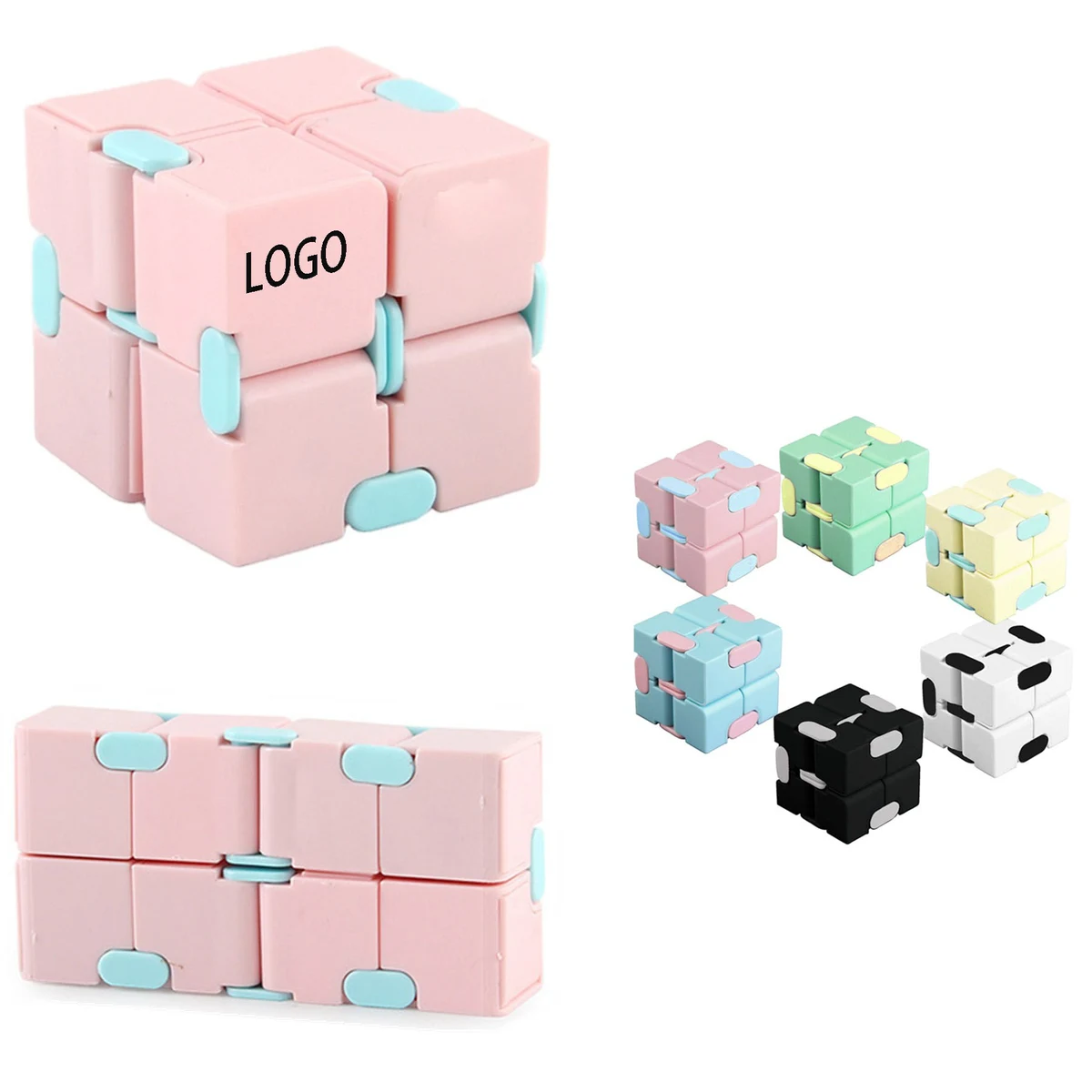 Bekreator Cute Mini Infinity Cube Fidget Toy for Kids Adults 1