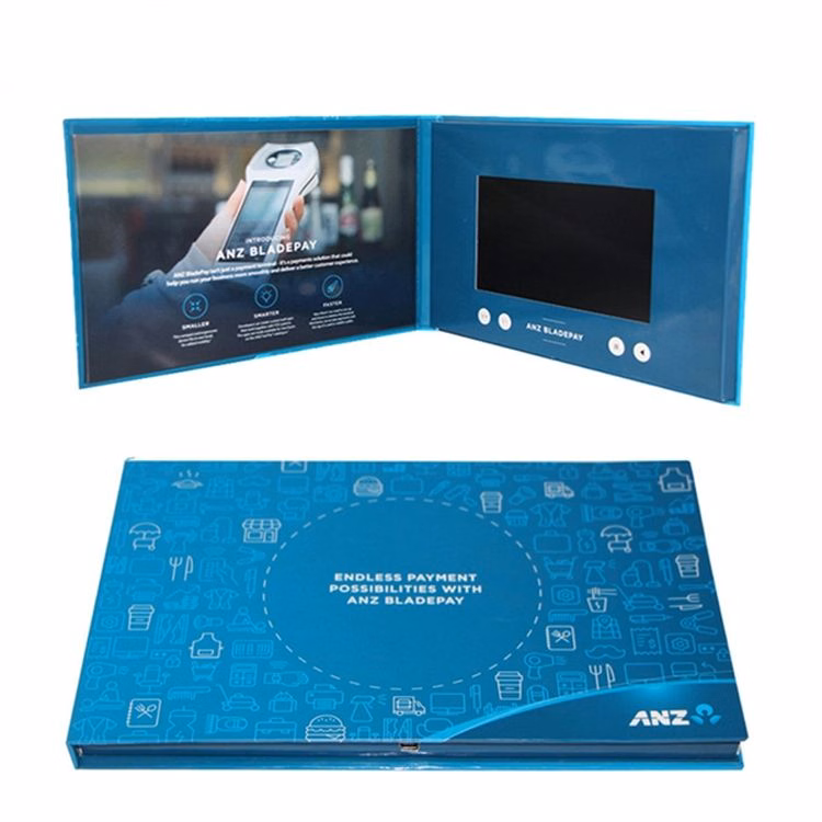 10.1 Inch Screen Customized Hardcover Video Brochure