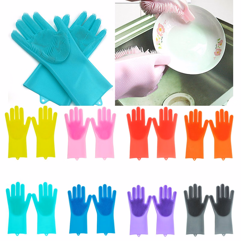 Silicone multifunctional gloves