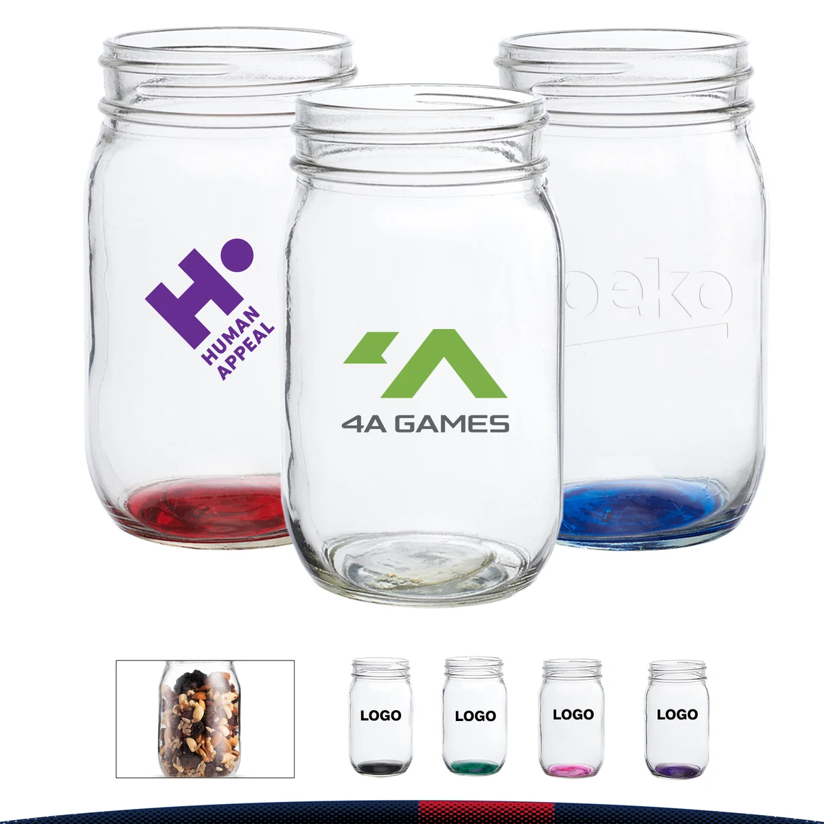 16 oz. Mason Jars Glasses 1