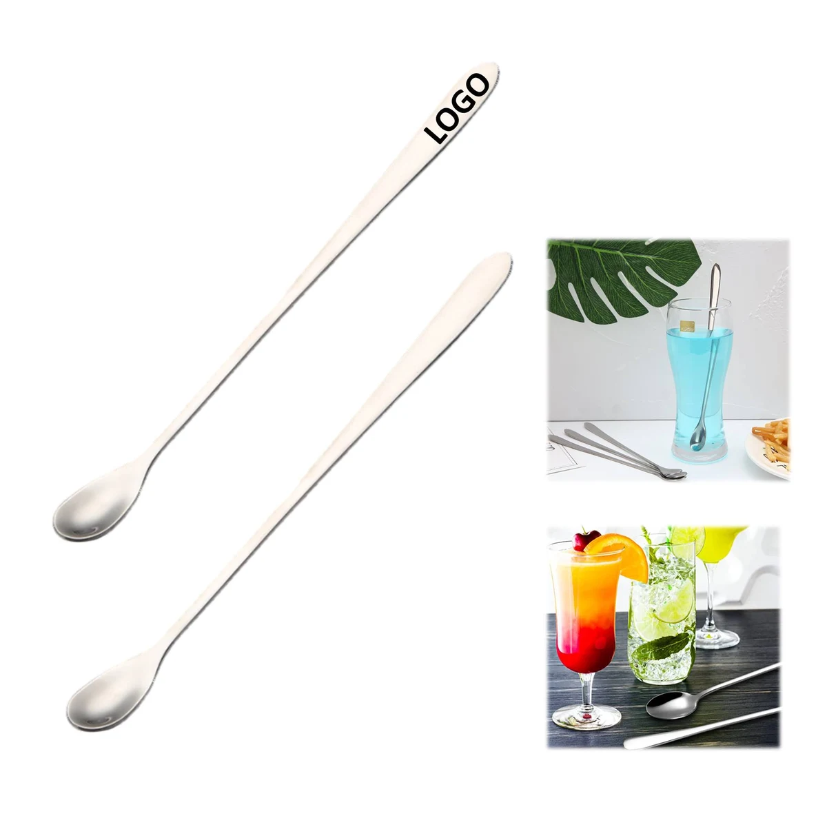 Stainless Steel Cocktail Spoon 1