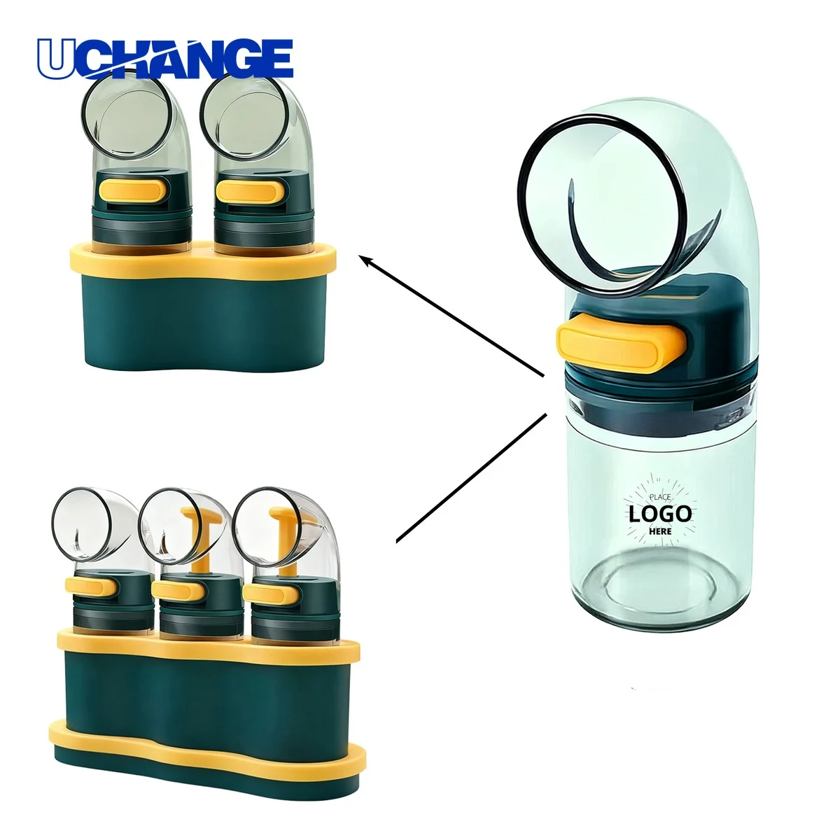 Salt Control Seasoning Jar with Adjustable Pour 1