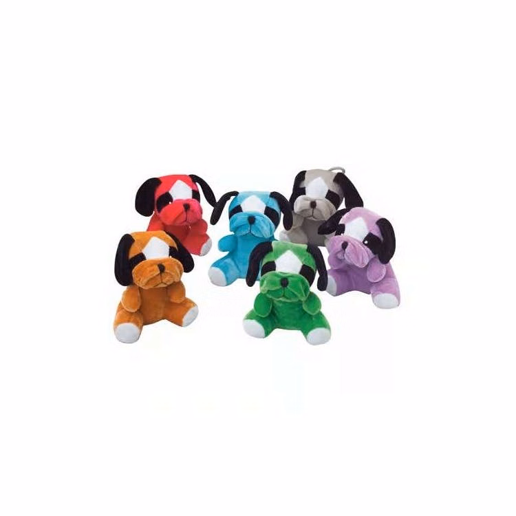 Plush Multicolor Bull Dogs - 5.5"