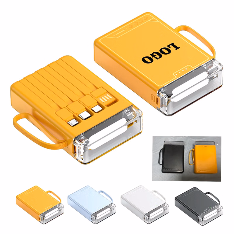 5000 mAh LED Flashlight With Four-wire Power Bank