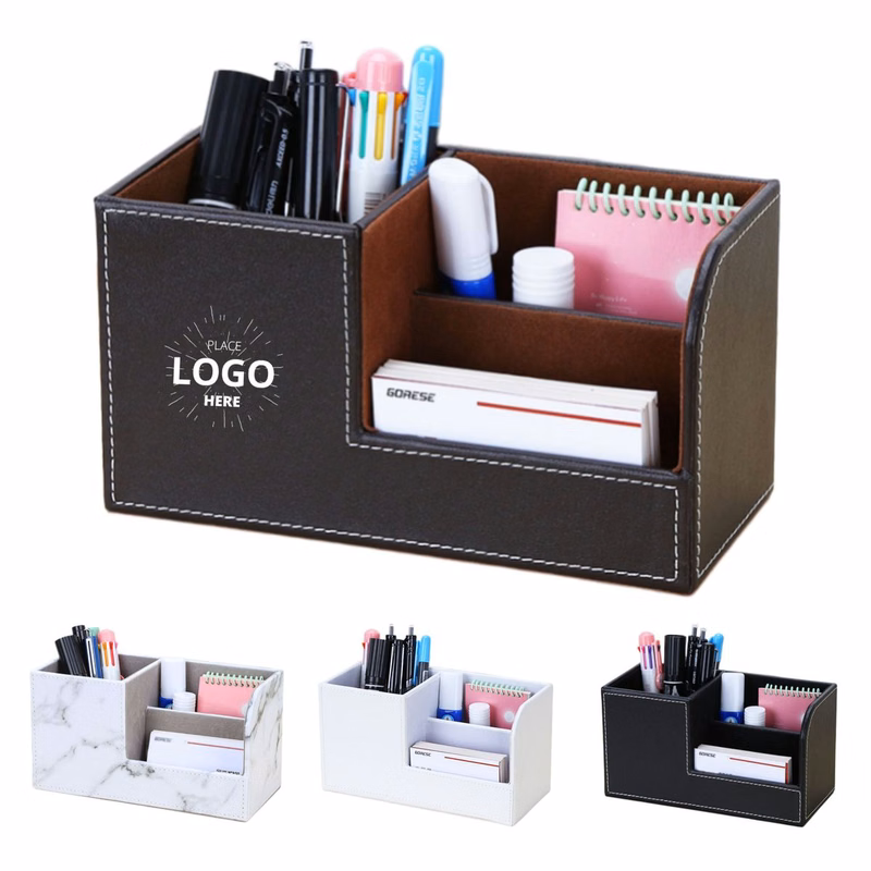Stationery Storage Box Desk Organizer Pen Holder
