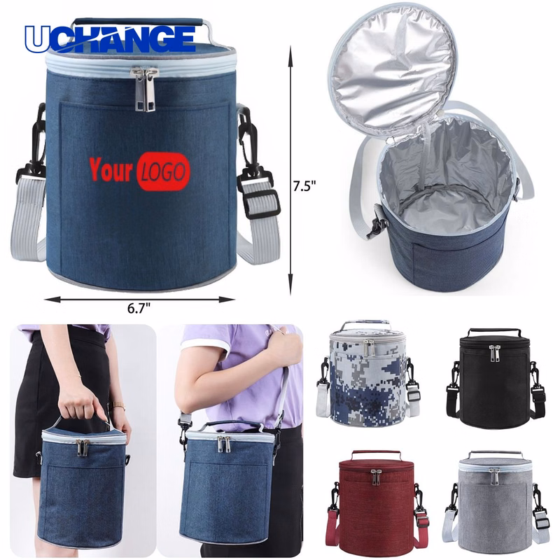 Cylindrical Insulated Handbag