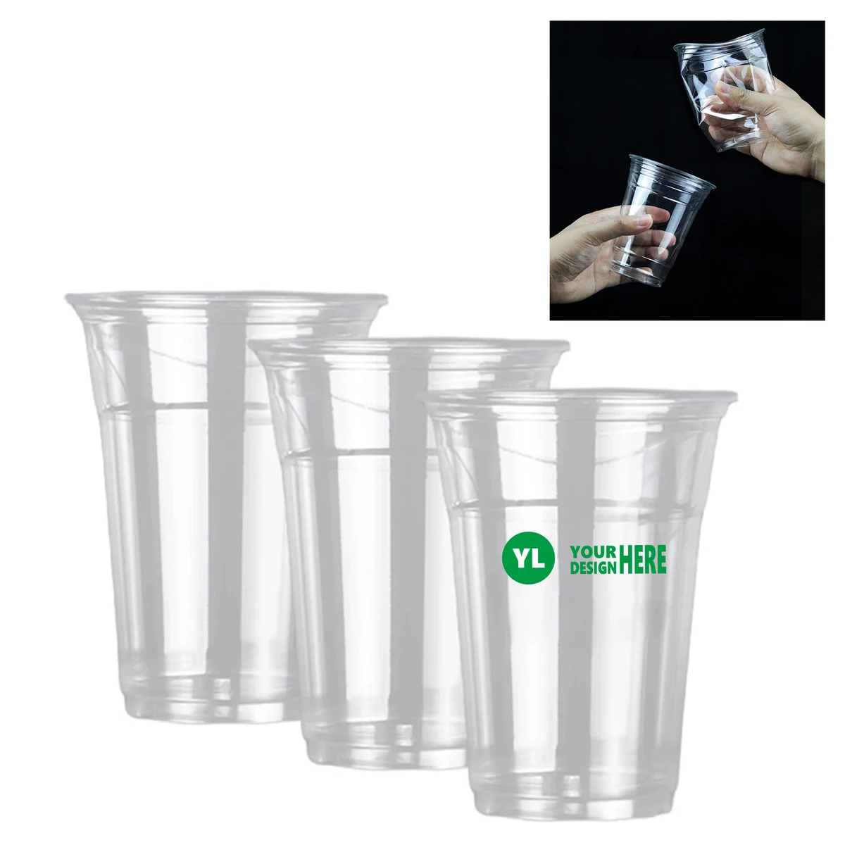 Lightweight 12oz Clear Plastic Cup For Everyday Use 1