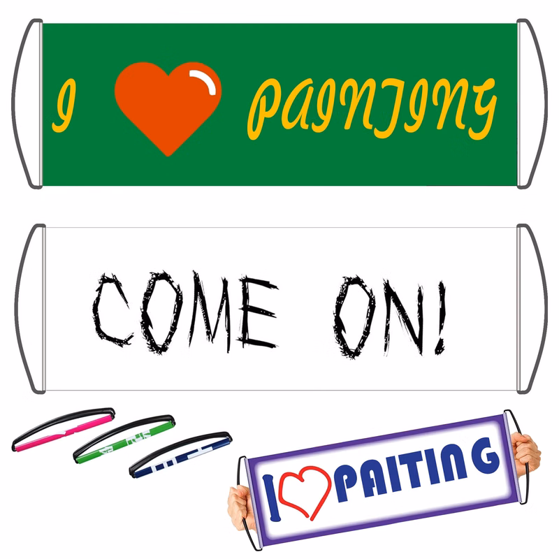 6.7" x 19.7" DIY Handheld Banner Reusable Kit
