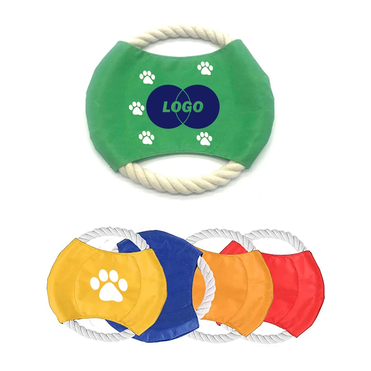 Round Rope Dog Flying Disc 1