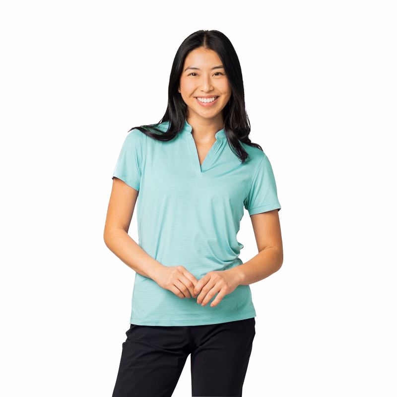 Storm Creek Women's Optimist II Microstripe Short Sleeve Polo