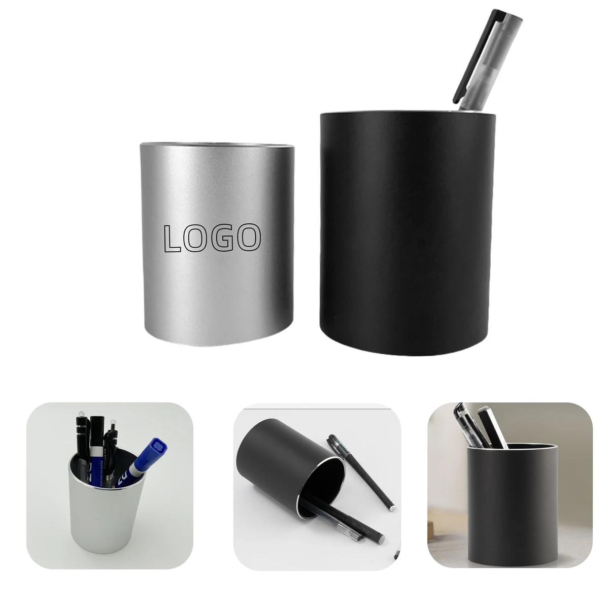 Metal Pencil Holder Cup Stationery Organizer 1