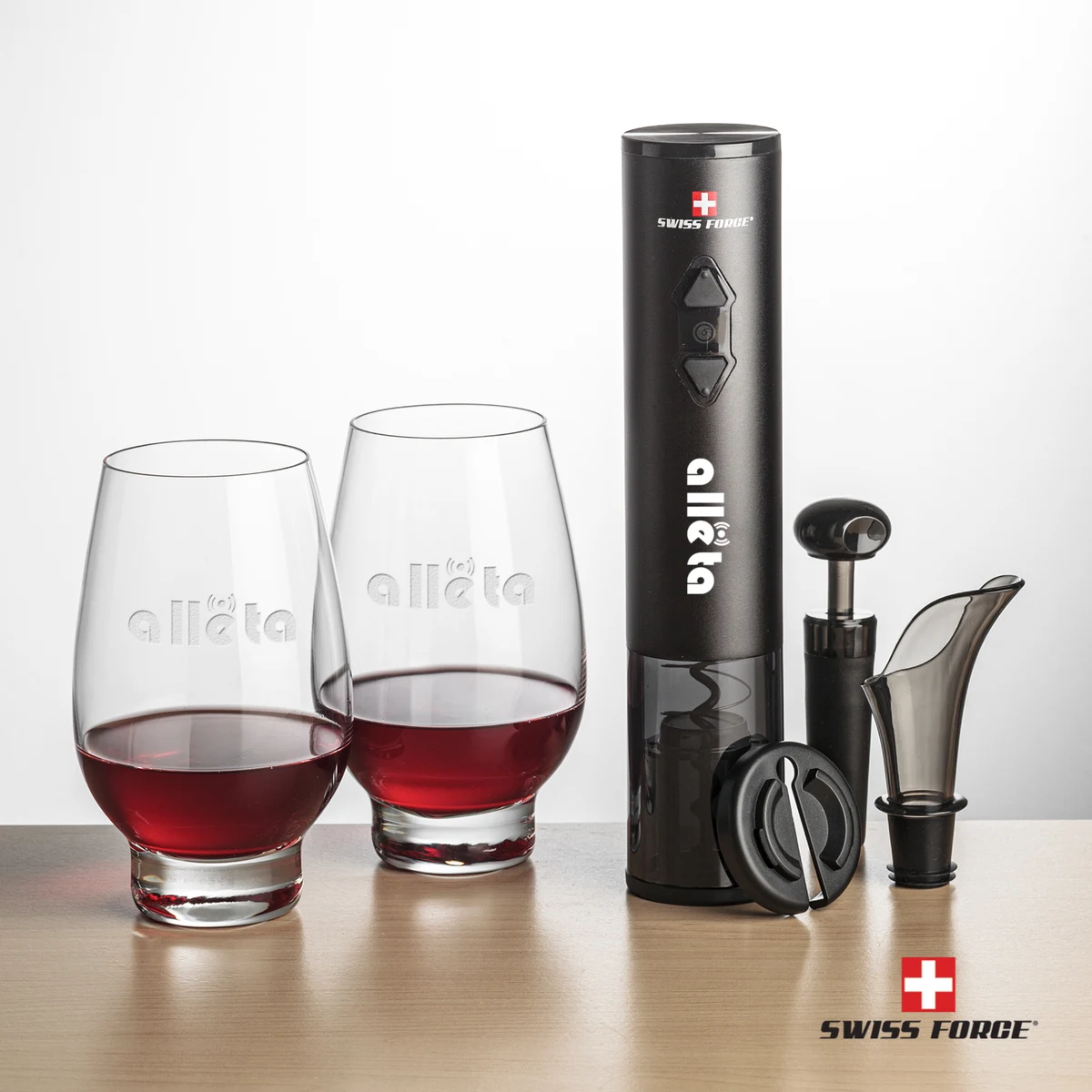 Swiss Force® Opener Set & Glenarden Stemless Wine 1