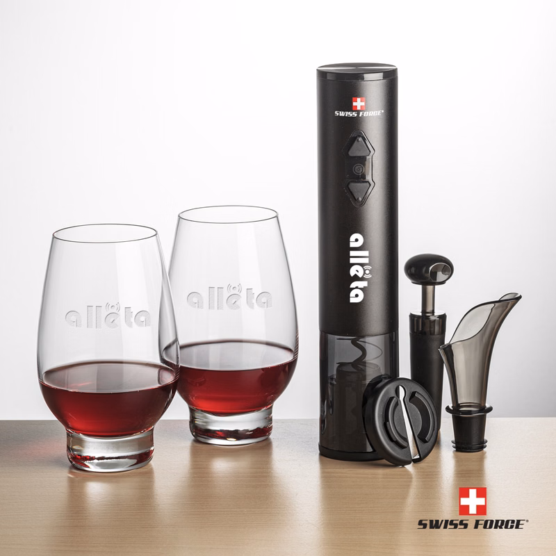 Swiss Force® Opener Set & Glenarden Stemless Wine