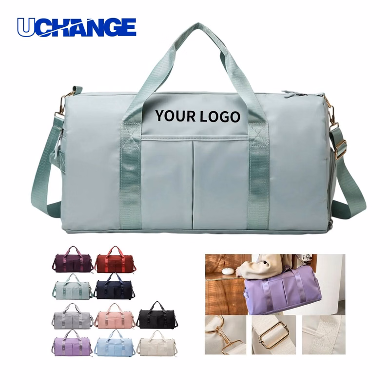 Polyester Duffel Bag with Shoe Compartment for Gym Trips