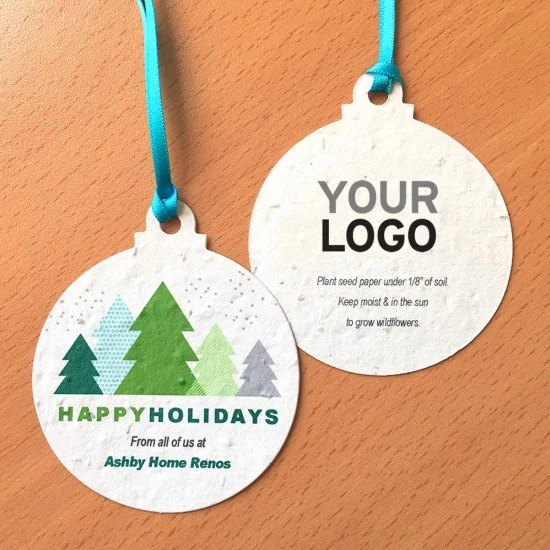 Modern Trees Seed Paper Ball Ornaments 1