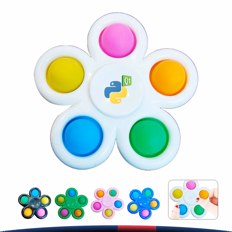 Ariel Push Bubble Fidget Spinner
