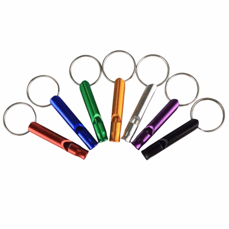 Aluminum Emergency Survival Whistle Key Chain