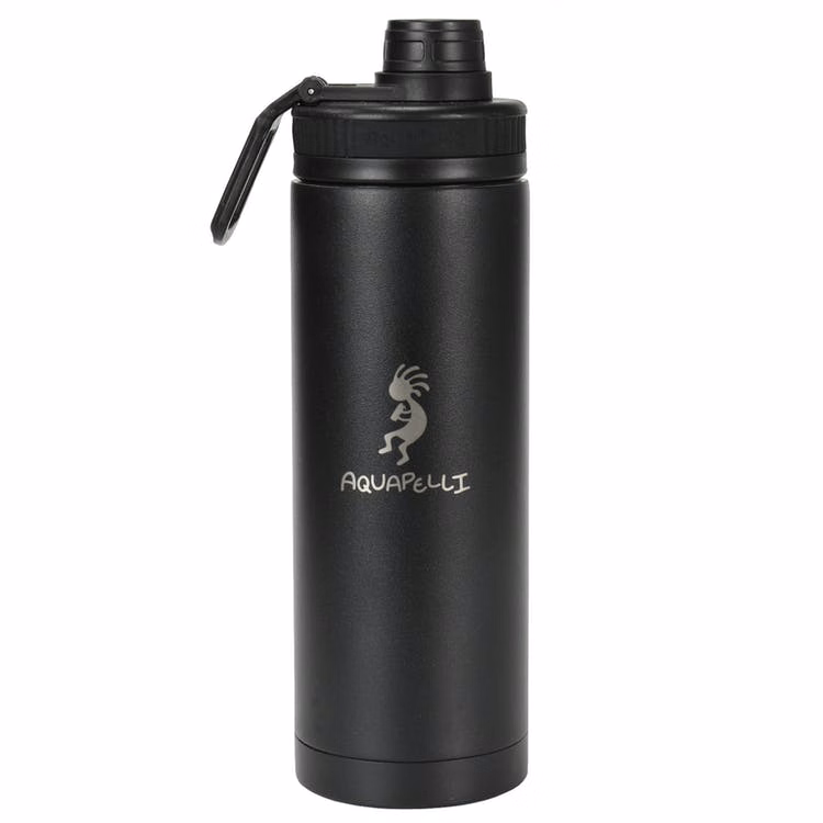 Vacuum Insulated Water Bottles with Spout - 18 oz Black