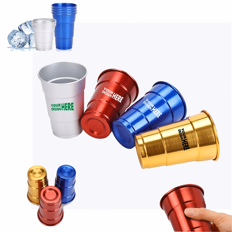 16oz Custom Reusable Stadium Party Beer Aluminum Cup