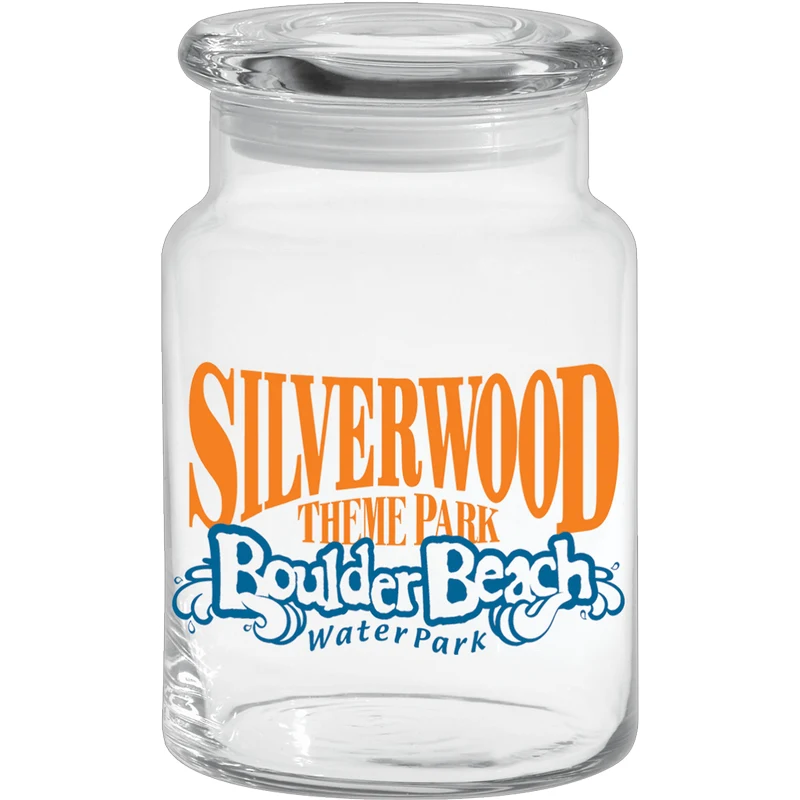 26 oz. Apothecary Jar w/Flat Lid 1