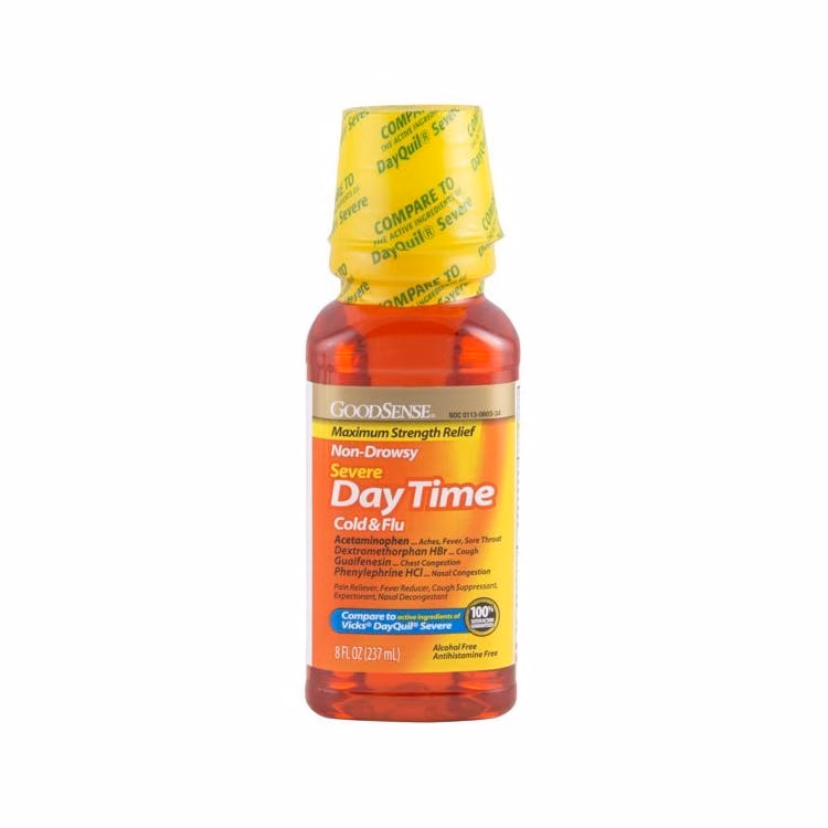 Non-Drowsy Cold & Flu Medicine - 8 oz Severe