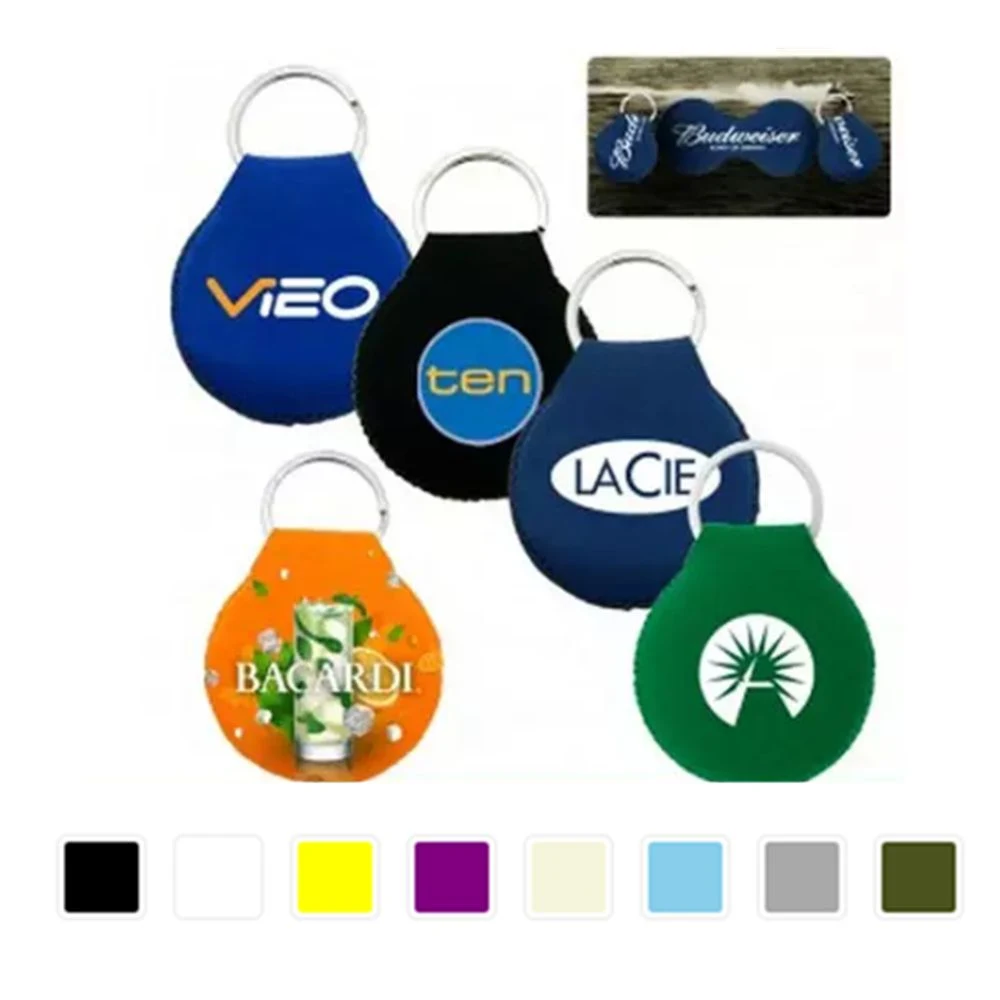 Round Neoprene Floating Key Tag 1