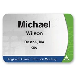 Laminated Personalized Name Badge (2.25"x3.25") Rectangle 1