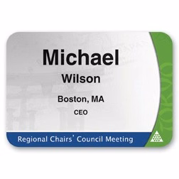 Laminated Personalized Name Badge (2.25"x3.25") Rectangle