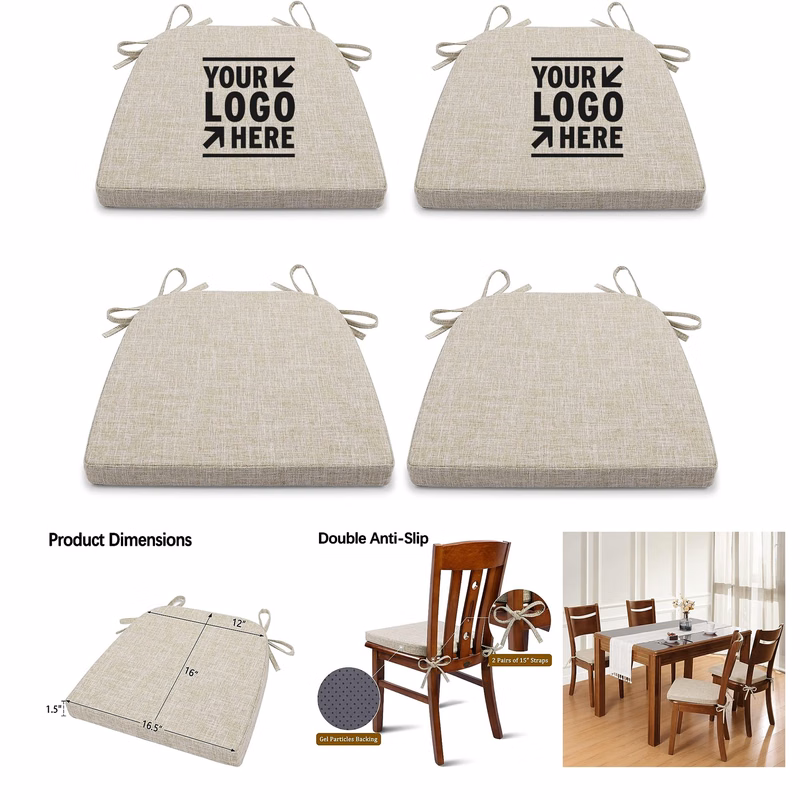 Non Slip High Density Foam Padded Chair Pads Dining Cushion Set of 1 U Shaped Kitchen Seat Cushion