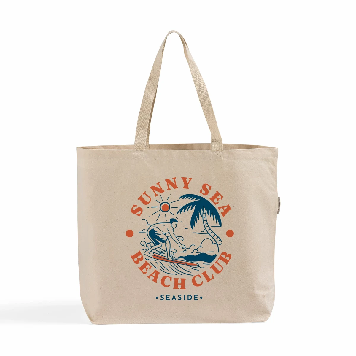 Organic Merch Canvas Tote Bag, custom tote bag with logo imprint 1