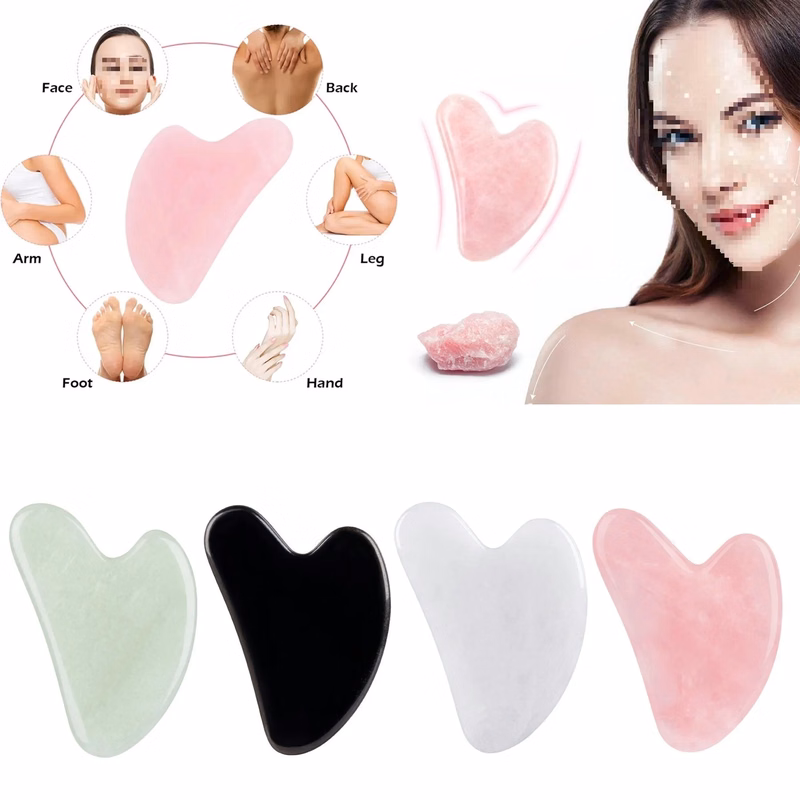 Facial jade massage scraping tablets