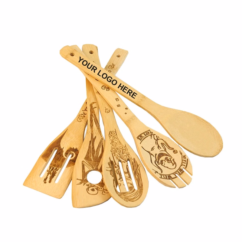 Custom 5 Pieces Wooden Kitchen Utensil Set