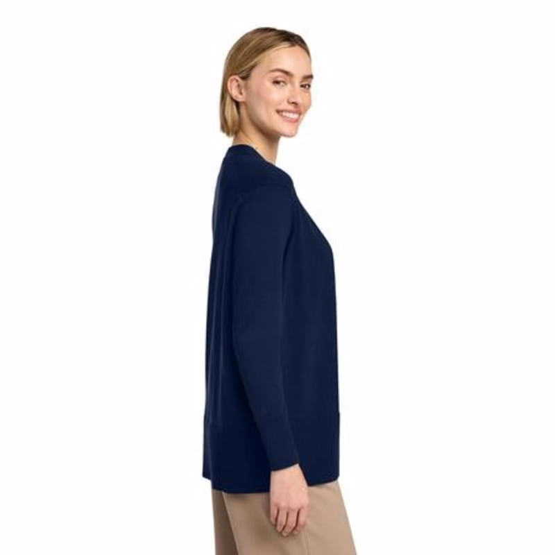 Brooks Brothers Women's Cotton Stretch Long Cardigan Sweater