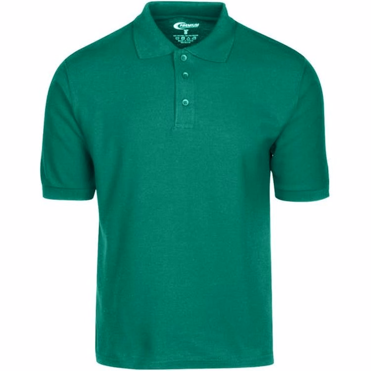 Men's Polo Shirts - Kelly Green Size 2XL