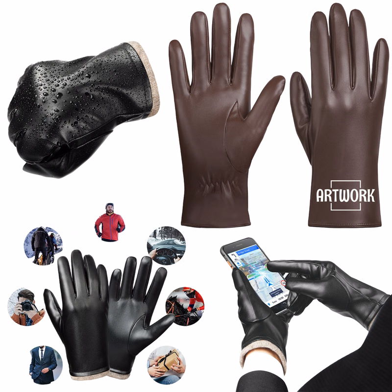 Women Winter Leather Gloves