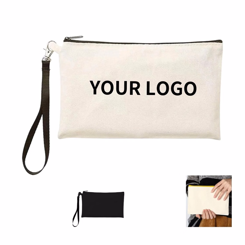 Stylish Canvas Zipper Bag for Students and Artists