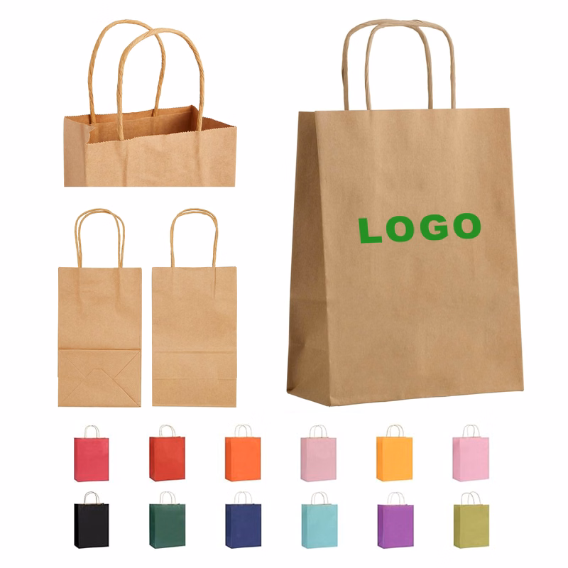 Colorful Shopping Gift Kraft Paper Bag