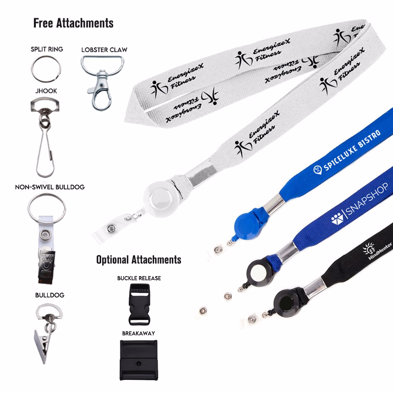 1? Silk Screen Lanyard/Badge Reel Combo