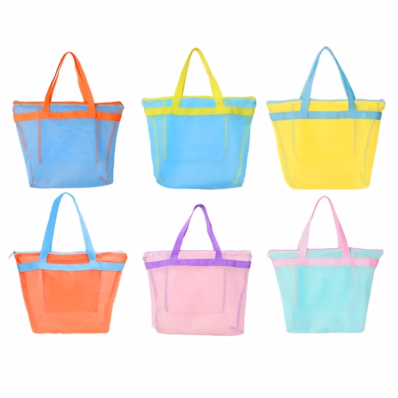 Beach Travel Bath Handheld Storage Mesh Bag