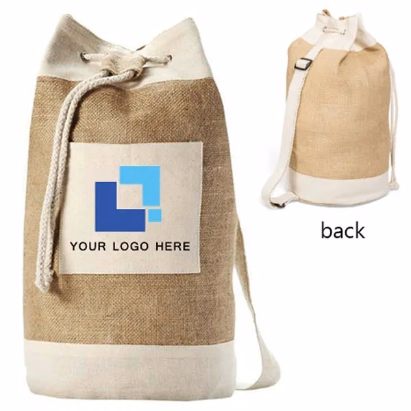 Custom Jute Cotton Duffel Bag