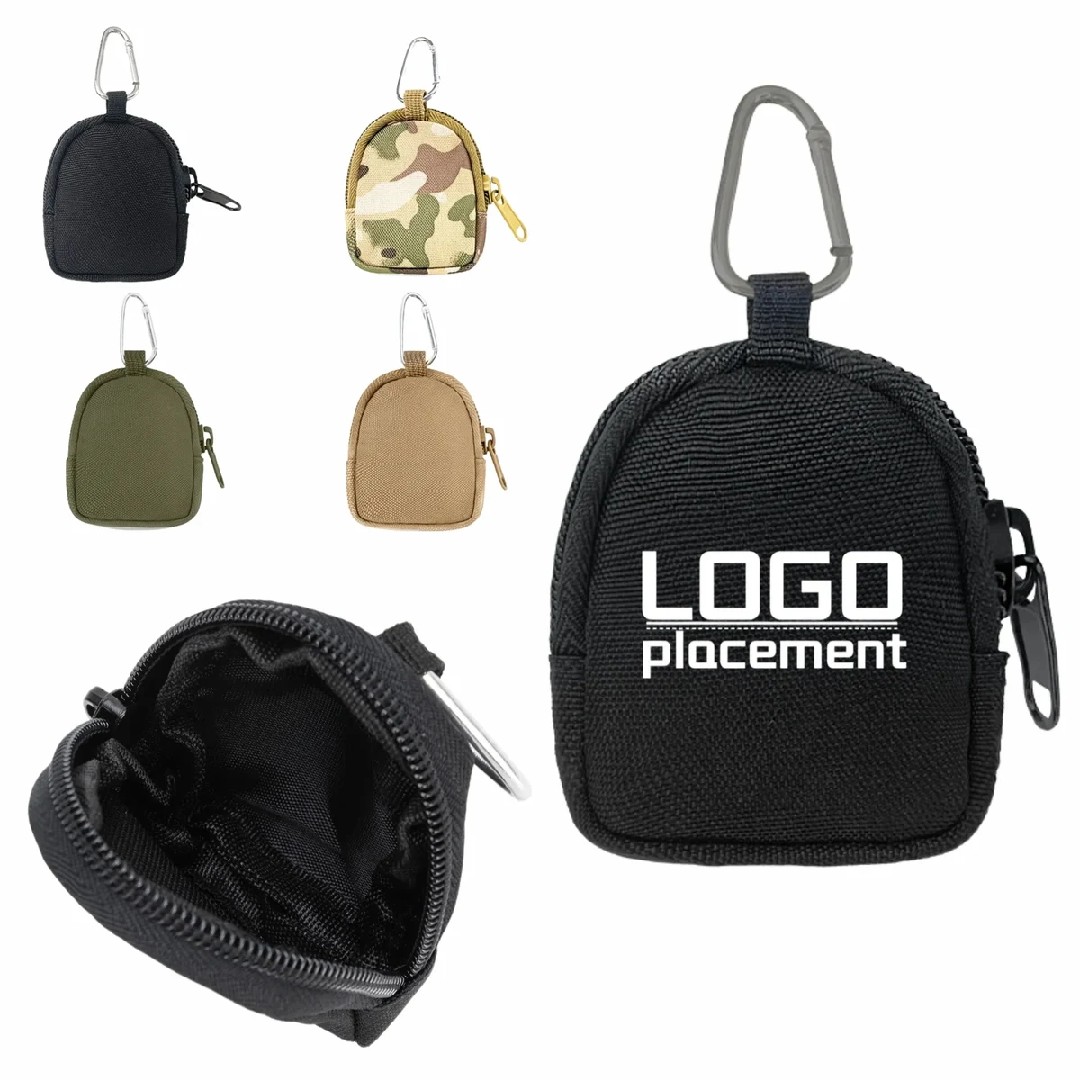 Tactical Waist Bag, Mini Portable Round Oxford Outdoor Stora 1