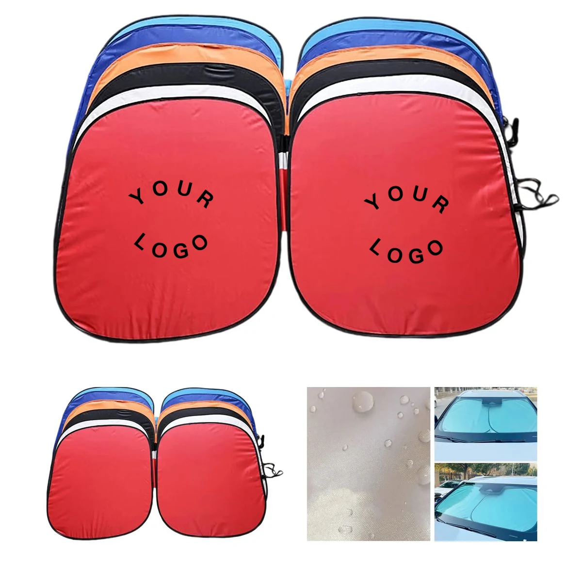 Foldable Polyester Sun Shade for Cars 1