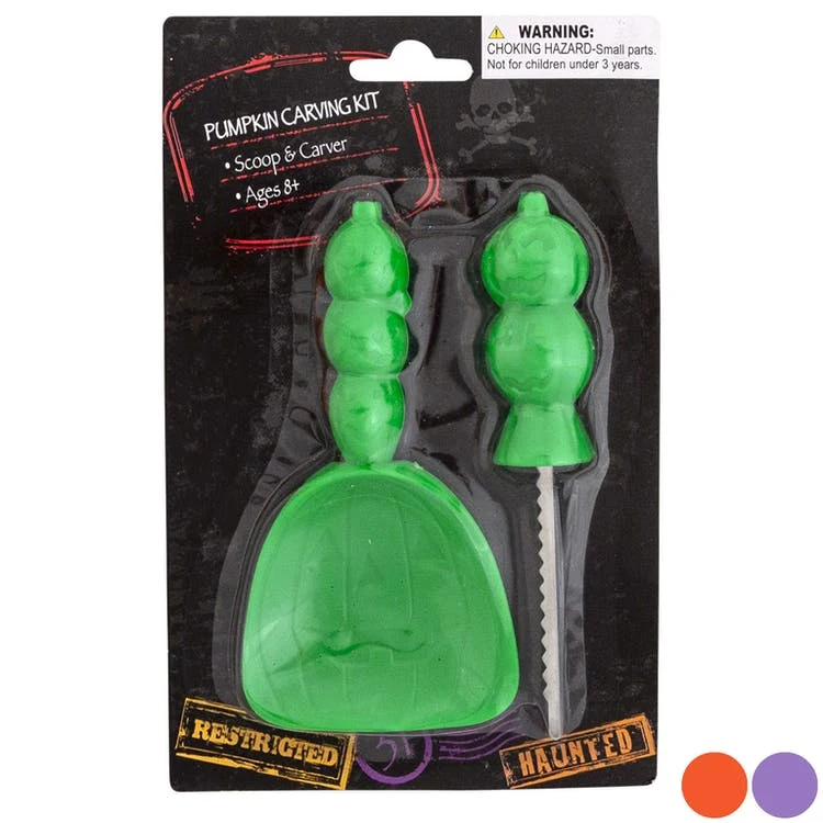 Pumpkin Carving Kits - Scoop & Carver 3 Colors 1