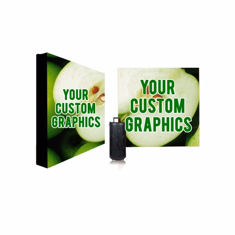 8-Foot Straight Stretch Fabric Pop Up