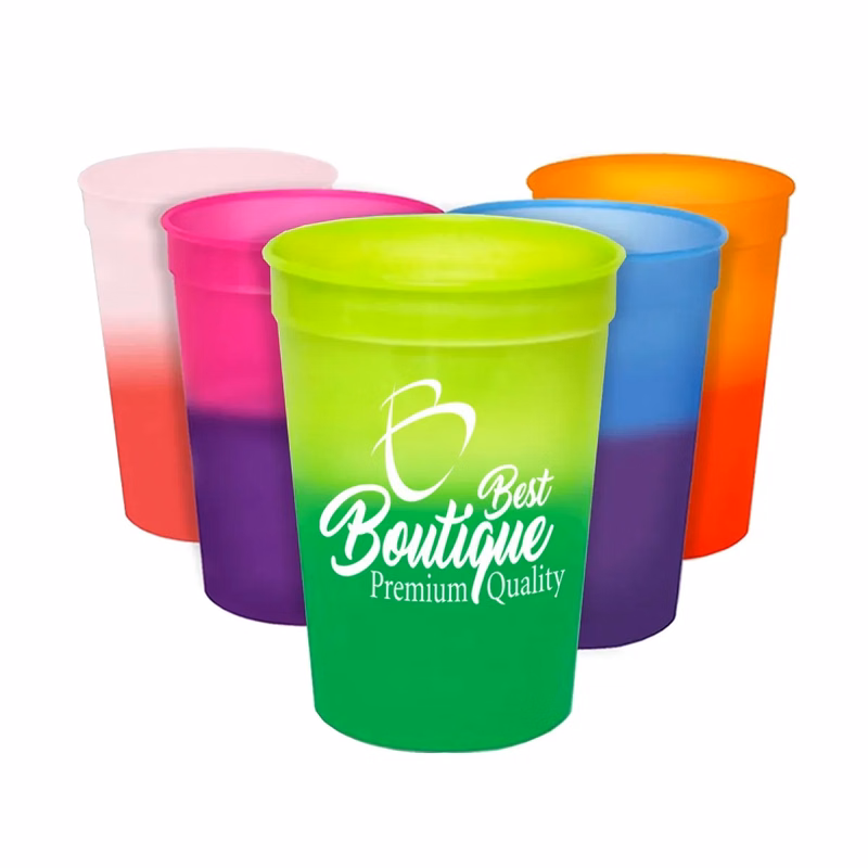Custom 12 Oz Durable Color Changing Mood Stadium Cup
