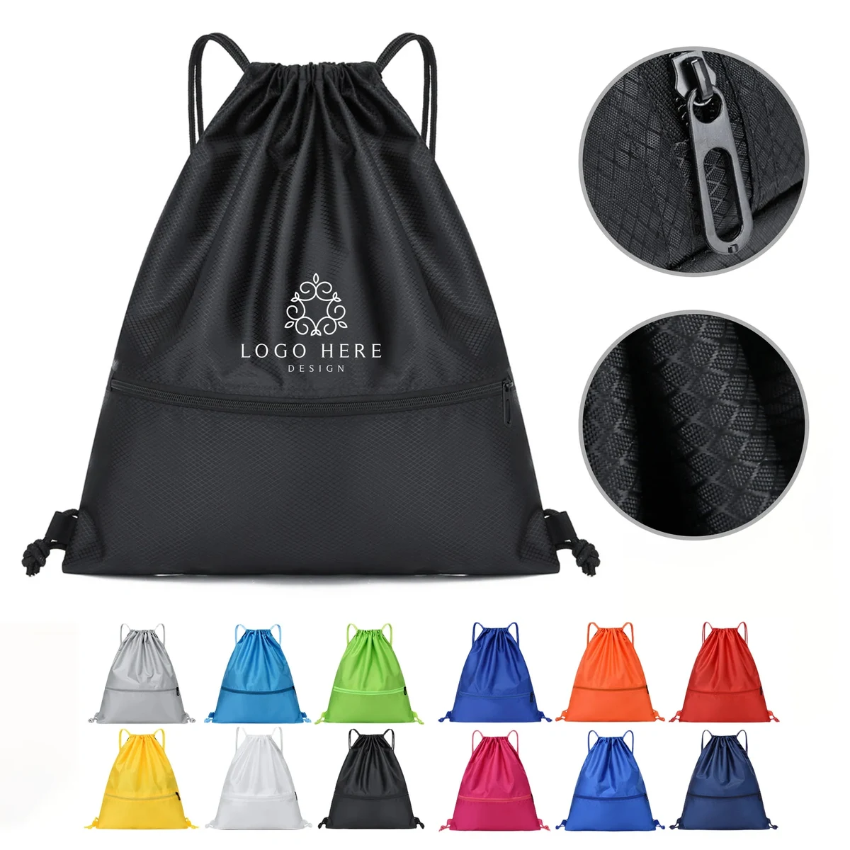 Waterproof Gym Drawstring Oxford Bags 1